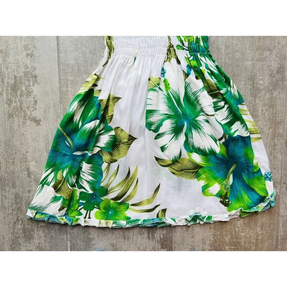 Los Angeles Boutique Smocked Toddler Girl Hawaiian Tropical Swing Dress NEW 3T - Picture 3 of 5